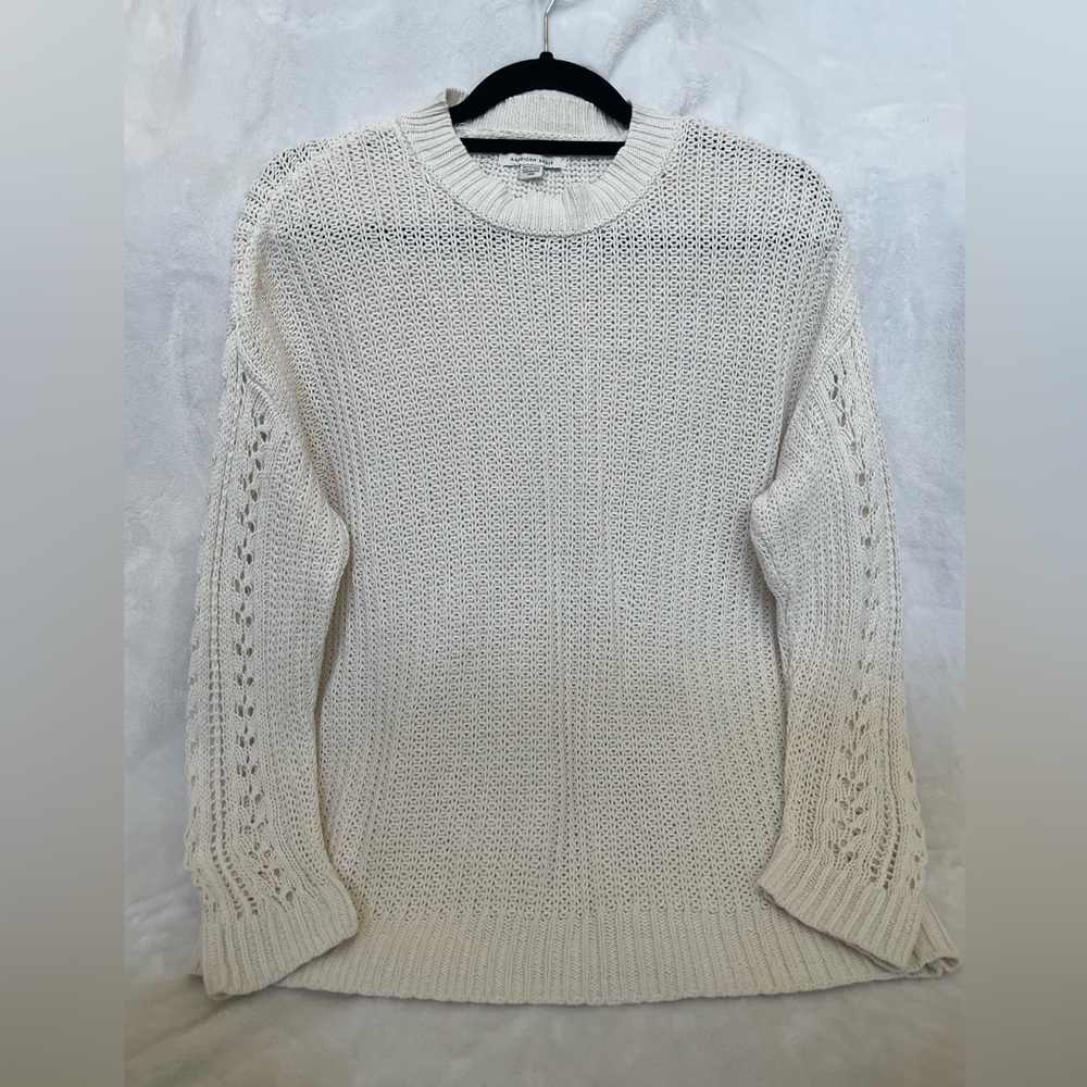 American Eagle Outfitters Ivory Knit Pullover